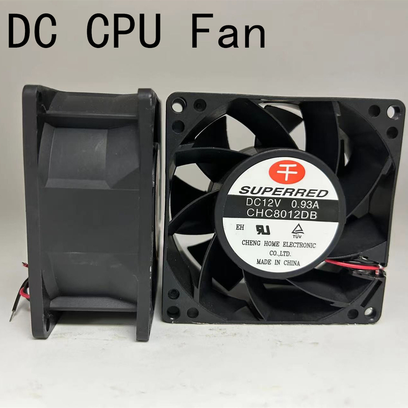 AWG26 Πρωτεύον σύρμα DC CPU ανεμιστήρα 80x80x25mm CPU ψύξη ανεμιστήρα για βιομηχανικές εφαρμογές